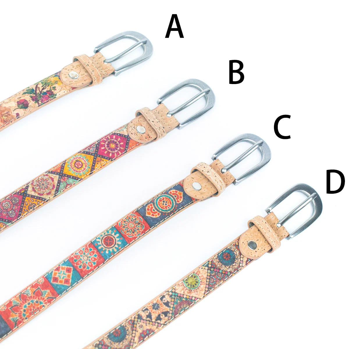 Damengürtel aus Naturkork 2,8cm