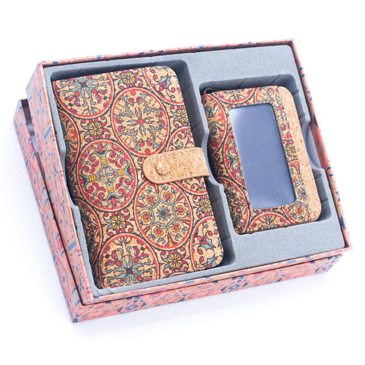 Geschenkbox aus Naturkork, 2-teilig - Mandala