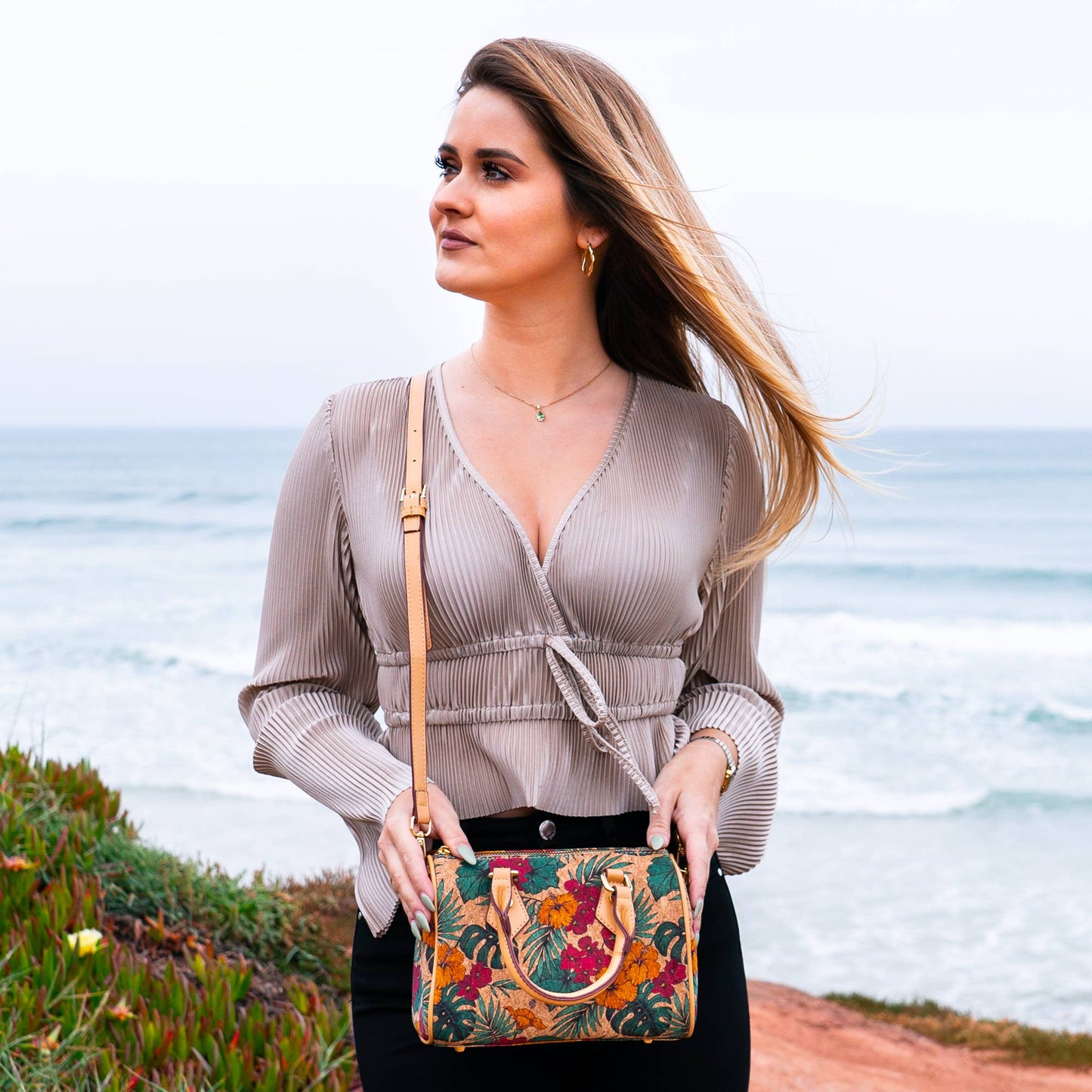 Kork Umhängetasche Amaryllis