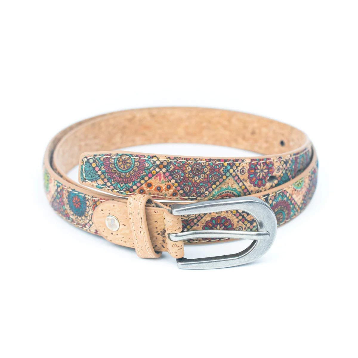 Damengürtel aus Naturkork 2,8cm