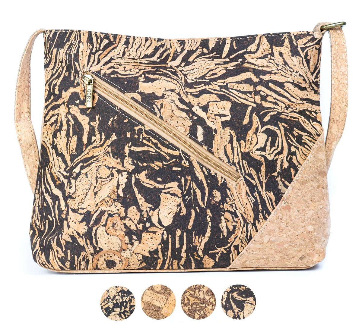 Kork Handtasche Zephira - natur